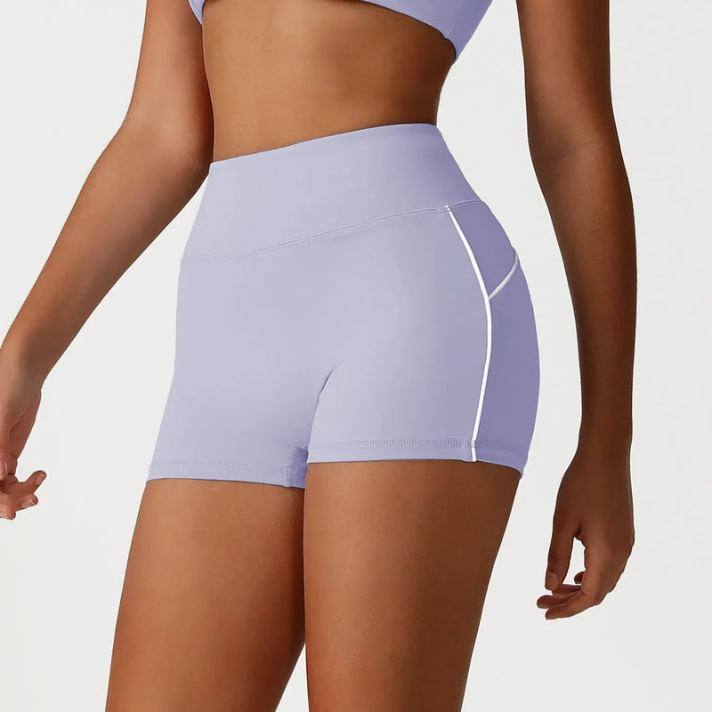Short femme cycliste anti-friction ceinture large — STRIDE — photo 3