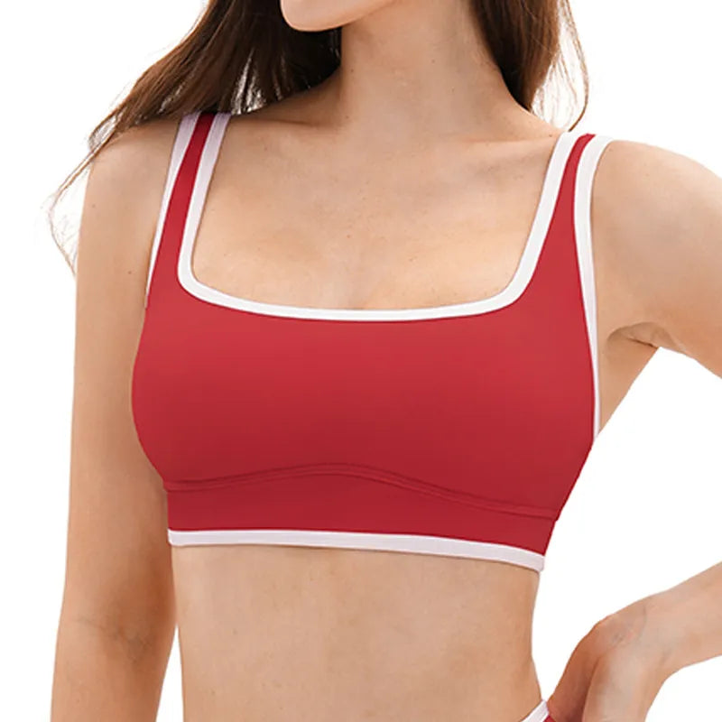 Ensemble yoga femme brassière dos croisé crop et legging ceinture large microfibre — FLOW