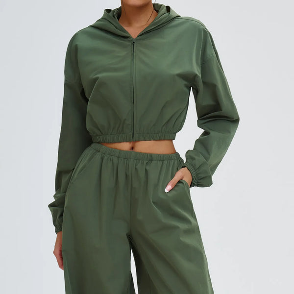 Veste femme cocooning zip frontal stretch — PULSE