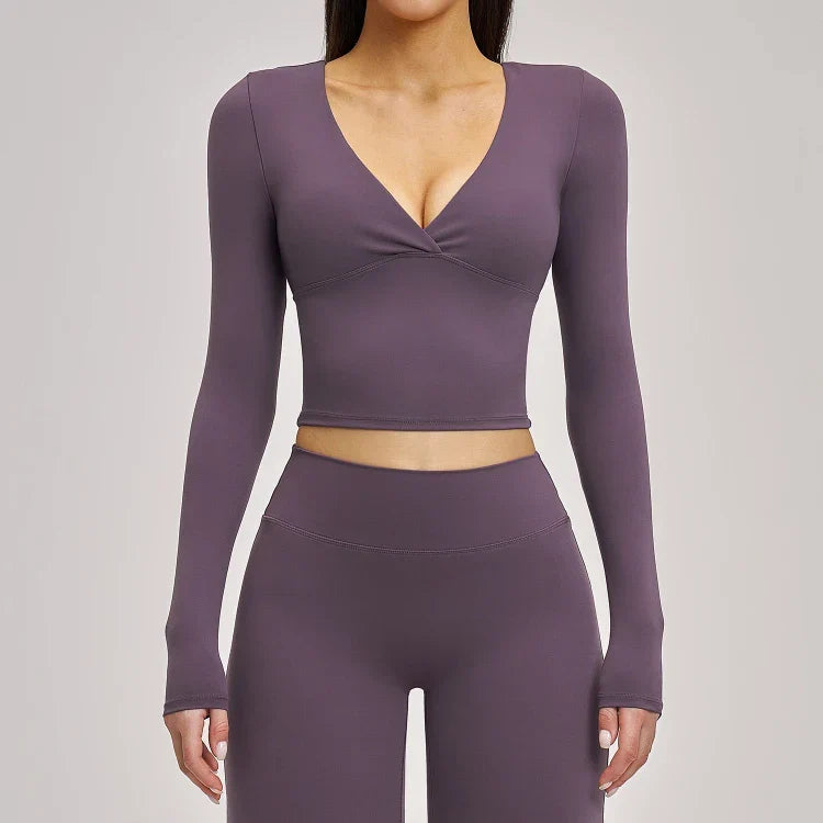 Ensemble training femme brassière dos nageur anti-friction et legging yoga respirant quotidi — FLOW
