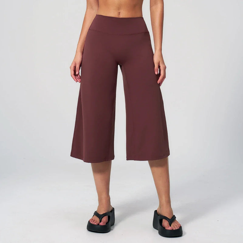 Ensemble yoga femme brassière maintien fort et pantalon large — FLOW