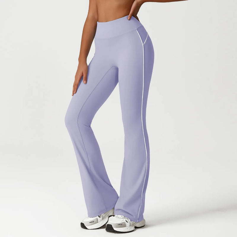 Pantalon évasé femme sport opaque léger — EDGE — photo 3
