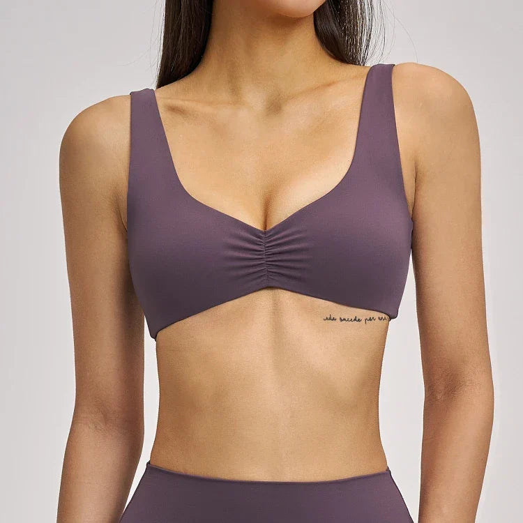 Ensemble yoga femme brassière seconde peau et legging yoga respirant quotidi — FLOW