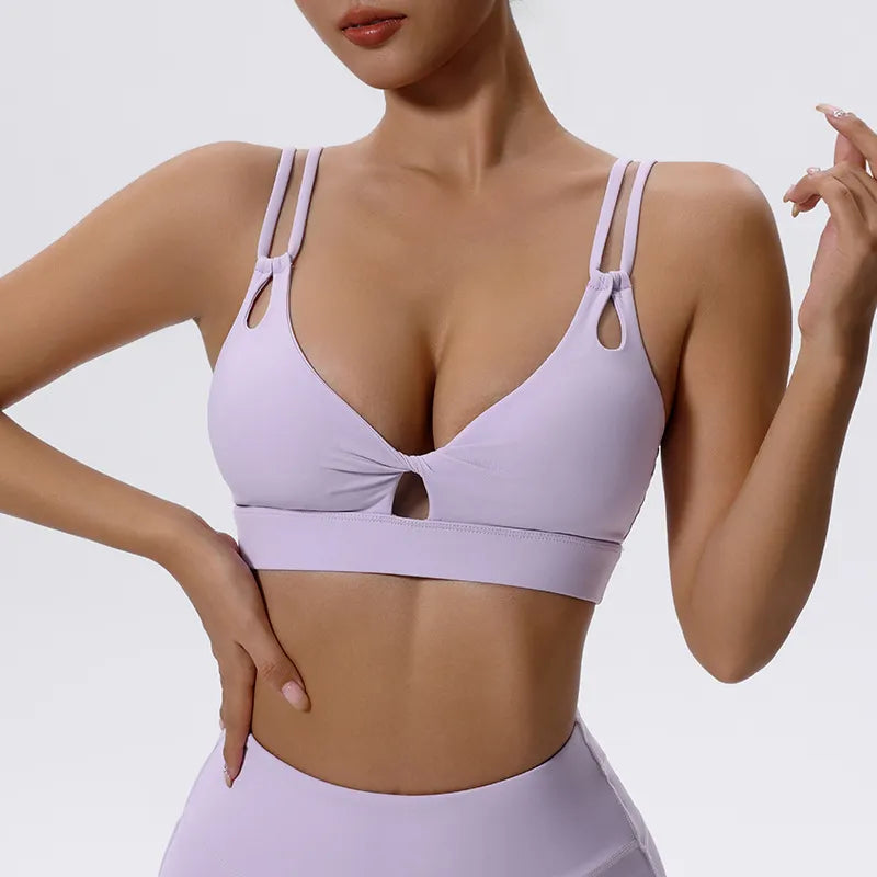 Ensemble sport femme brassière dos nageur séchage rapide et legging anti-friction taille haute — CORE
