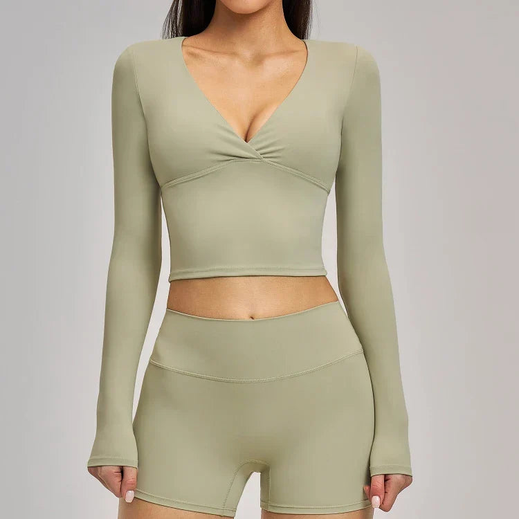 Ensemble training femme brassière dos nageur anti-friction et legging yoga respirant quotidi — FLOW