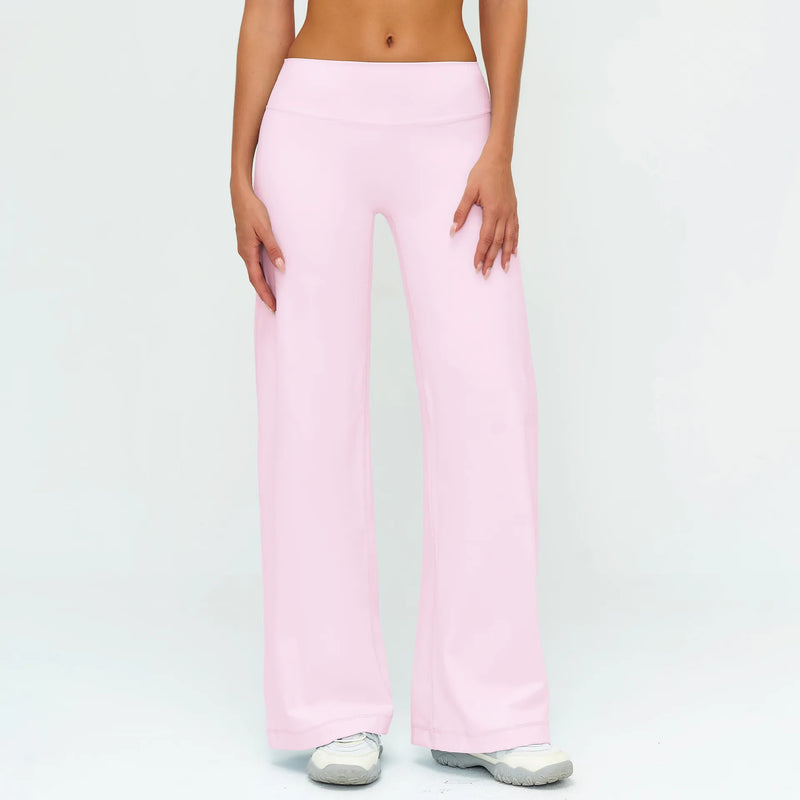 Pantalon large femme sport taille haute compression douce — CORE — photo 4