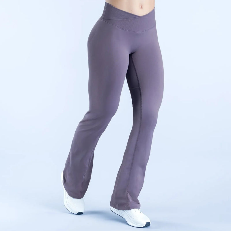 Pantalon évasé femme yoga stretch léger — flow — photo 9