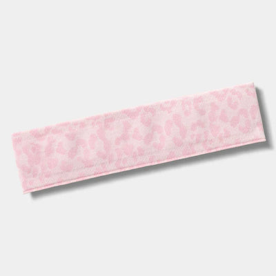 Seamless leopard-print sports headband — flow