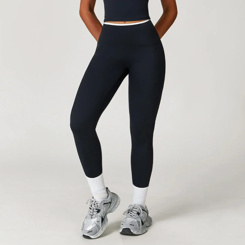 Ensemble yoga femme — brassière maintien fort ajusté, legging ou short au choix — FLOW