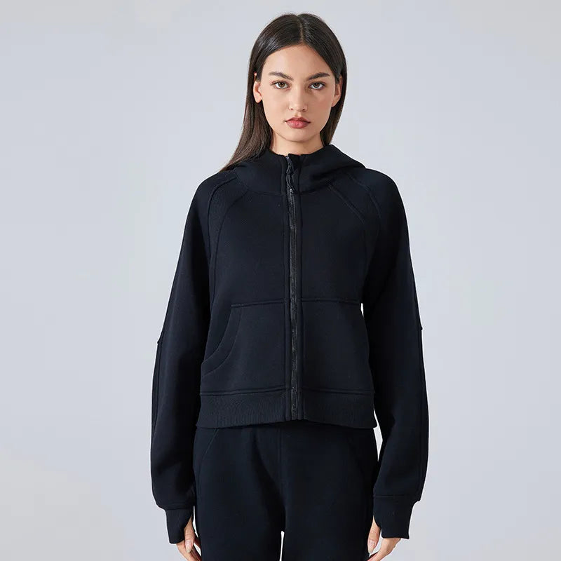 Hoodie femme cocooning oversize stretch — ease — photo 9