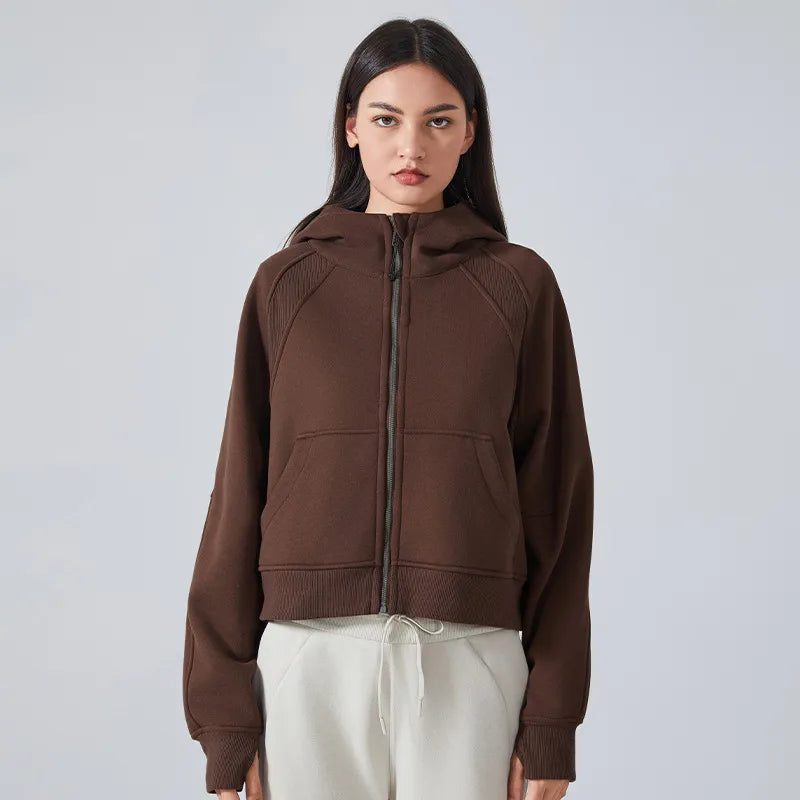 Hoodie femme cocooning oversize stretch — ease — photo 6