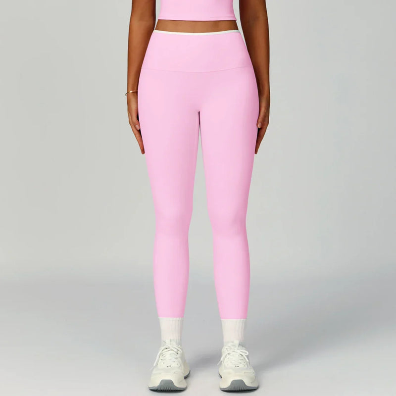 Ensemble yoga femme — brassière maintien fort ajusté, legging ou short au choix — FLOW