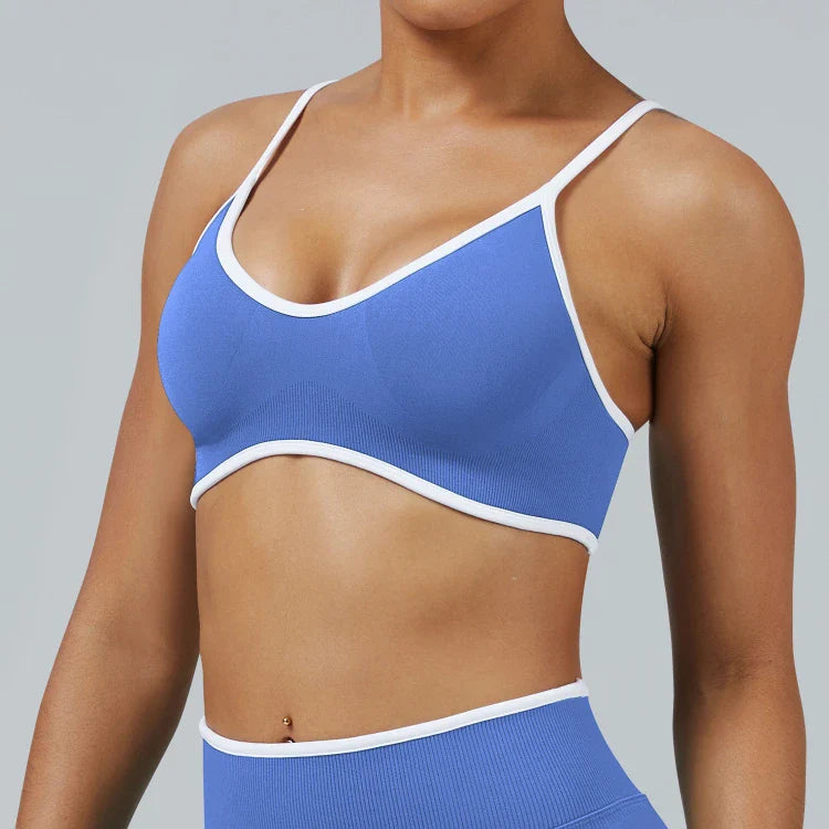 Brassière femme sans couture dos nageur bonnets fixes — core — photo 10