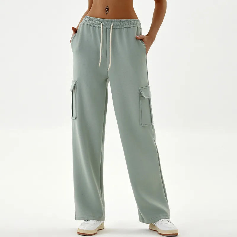 Jogging ceinture large Gris