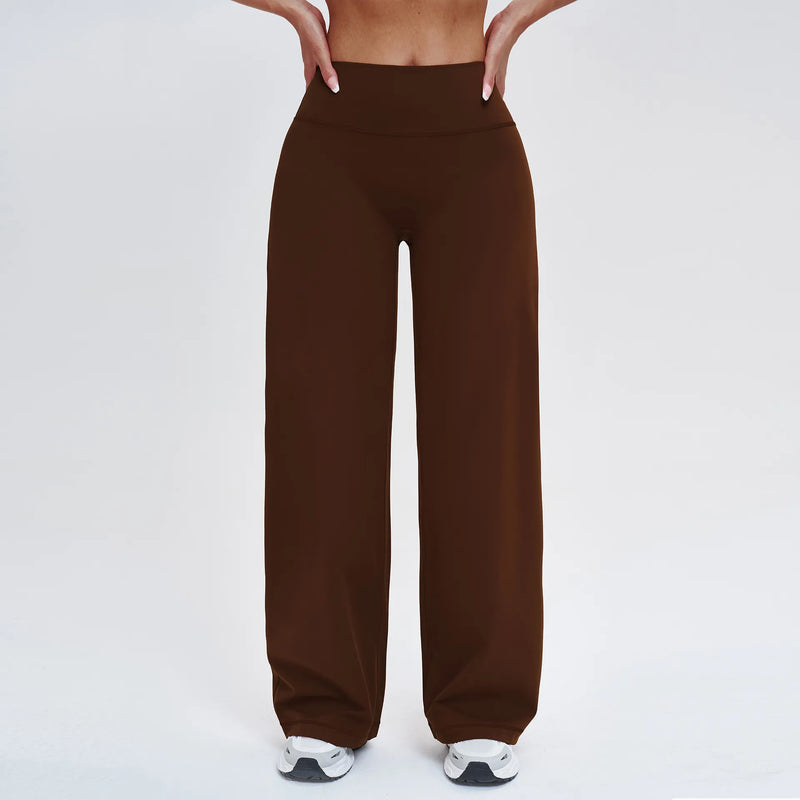 Pantalon large femme sport taille haute compression douce — CORE — photo 5
