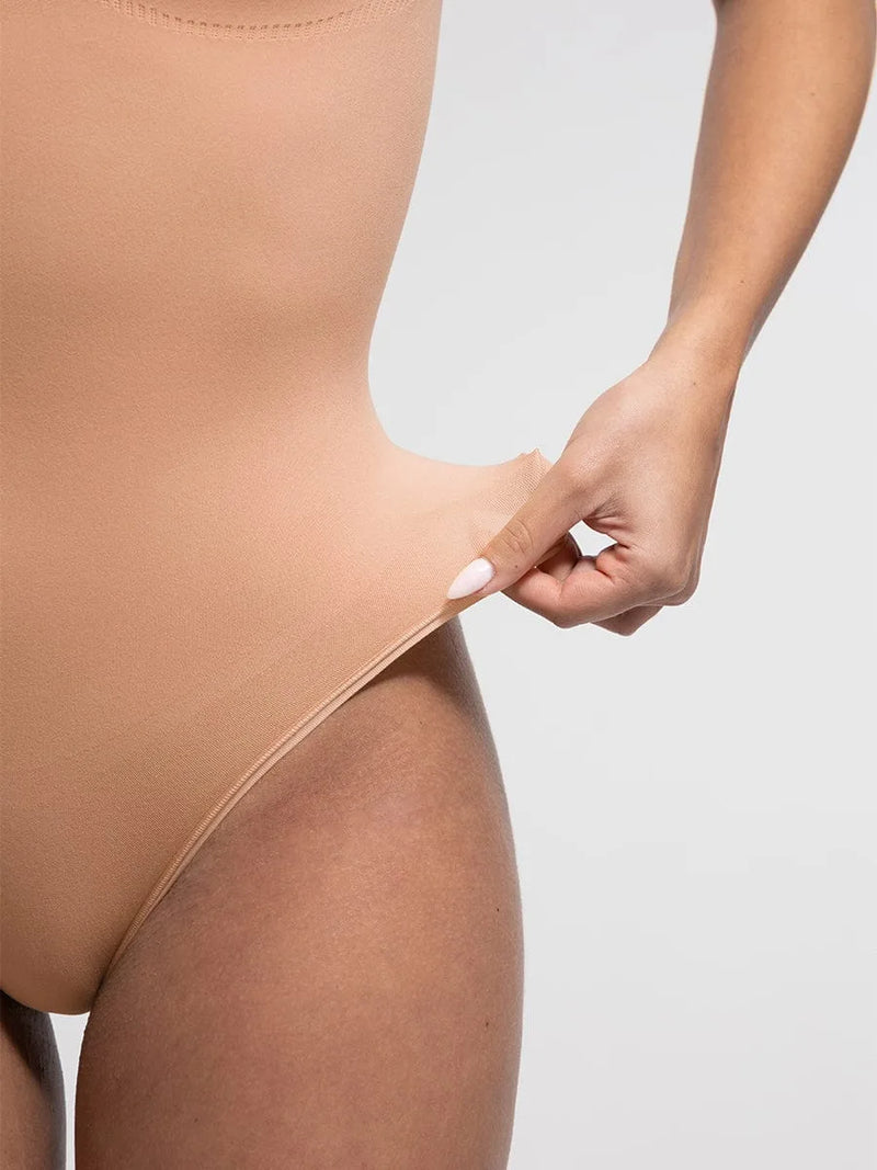 Body gainant femme sans couture col diamant grande taille — sculpt