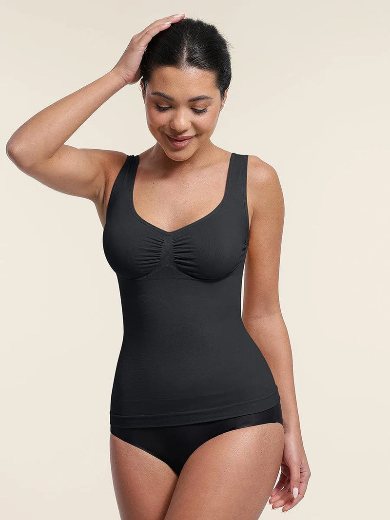 Body gainant femme sans couture col diamant grande taille — sculpt