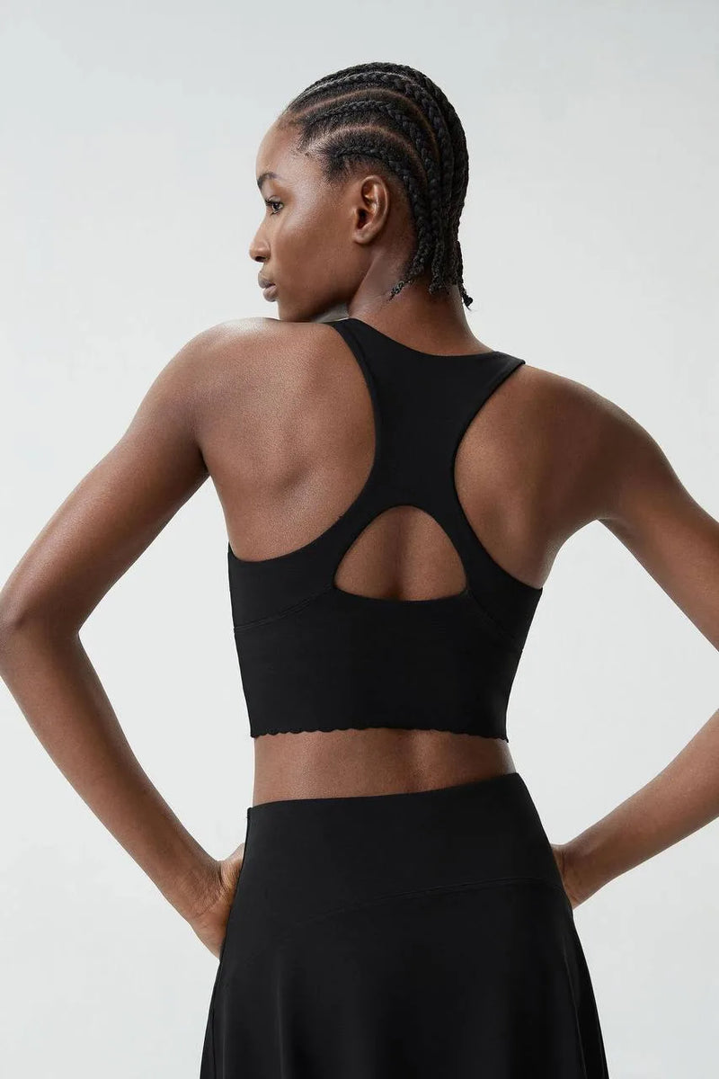 Brassière femme dos nageur bretelles larges anti-friction — flow