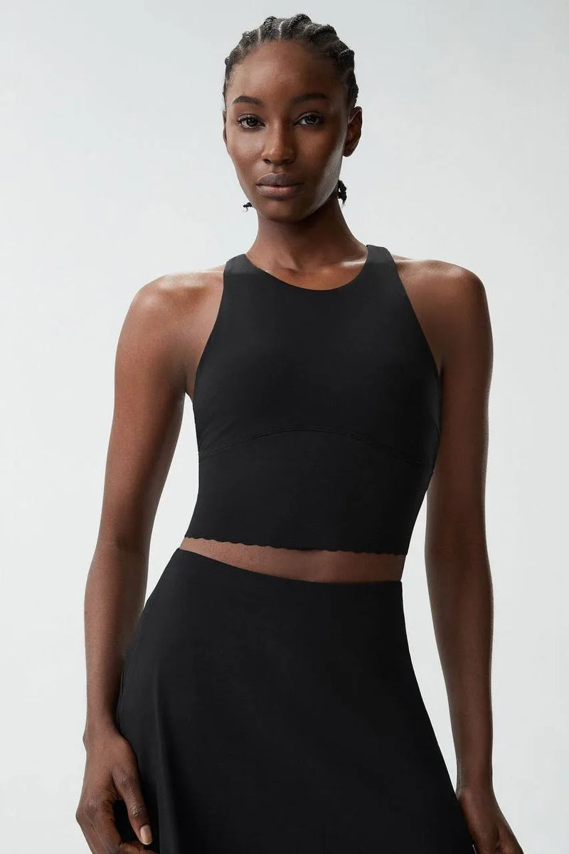 Brassière femme dos nageur bretelles larges anti-friction — flow