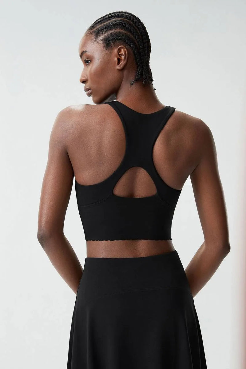 Brassière femme dos nageur bretelles larges anti-friction — flow