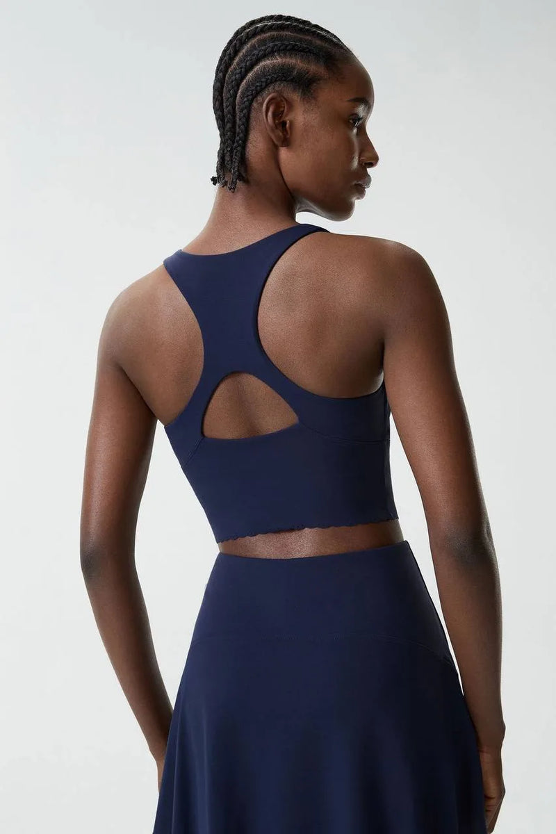 Brassière femme dos nageur bretelles larges anti-friction — flow
