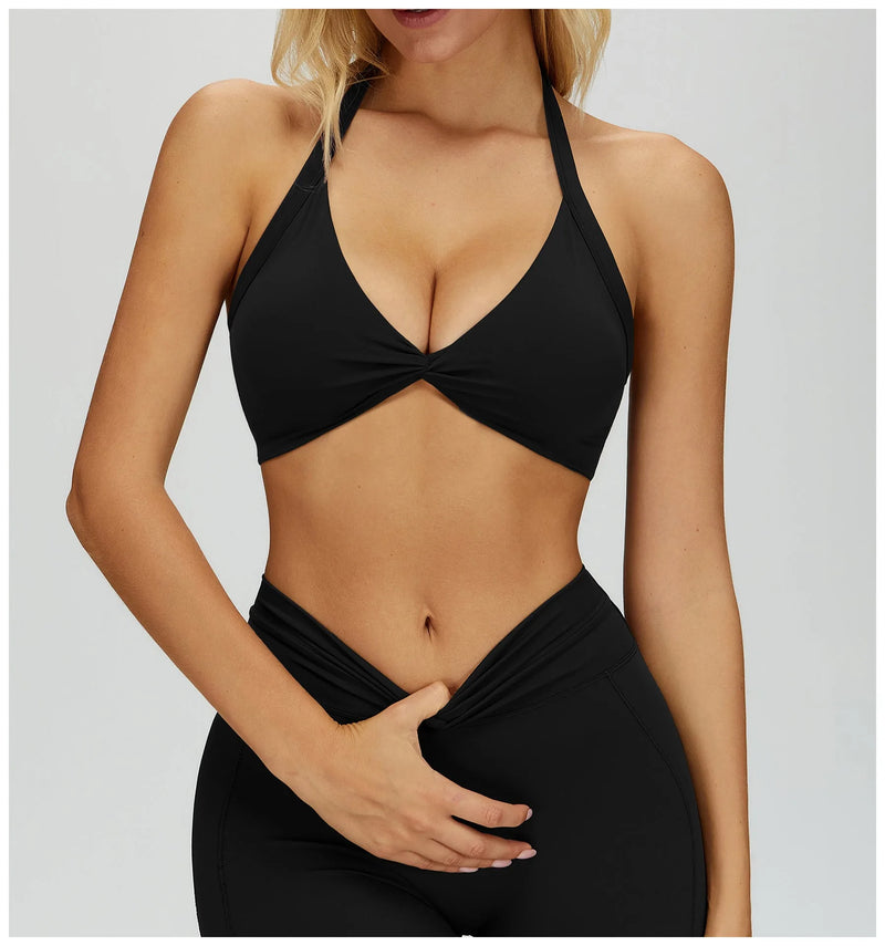 Brassière femme maintien fort dos croisé séchage rapide — flow