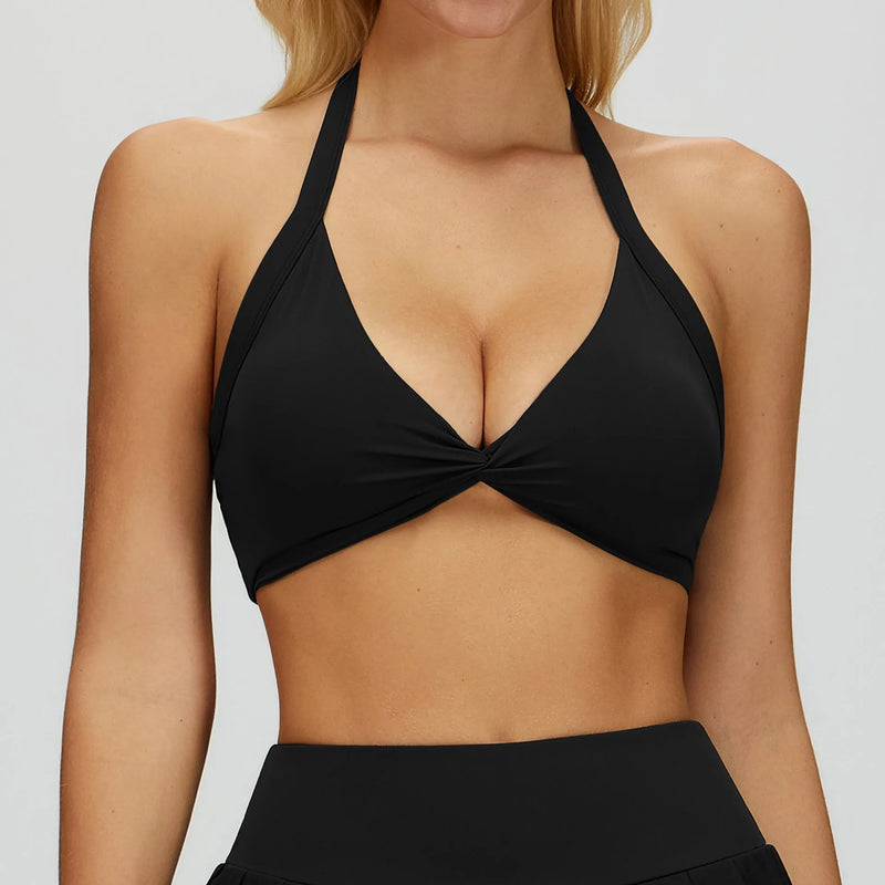 Brassière femme maintien fort dos croisé séchage rapide — flow