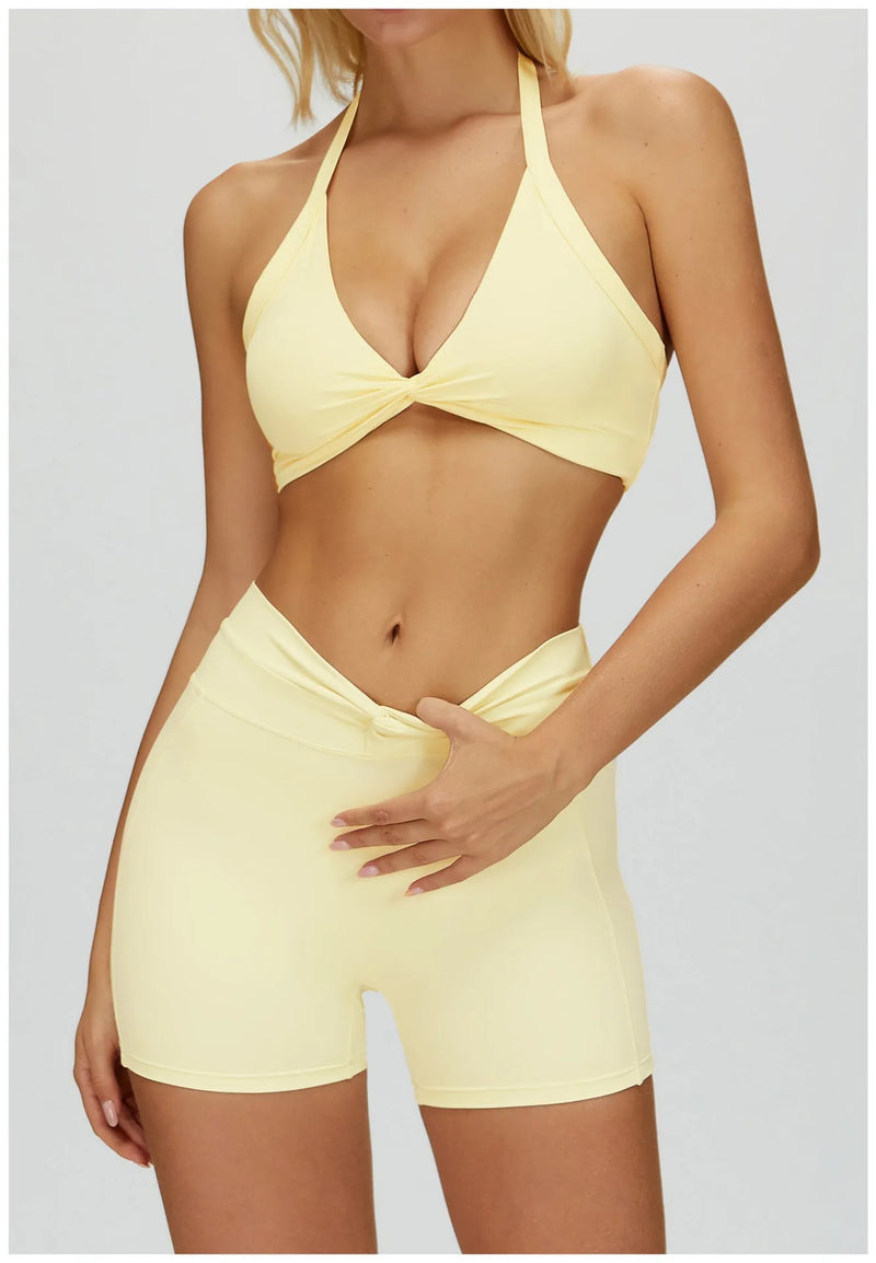 Brassière femme maintien fort dos croisé séchage rapide — flow