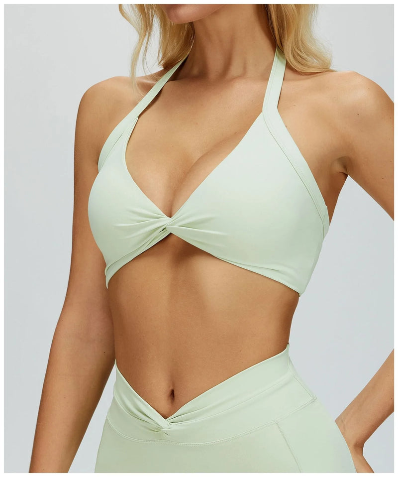 Brassière femme maintien fort dos croisé séchage rapide — flow