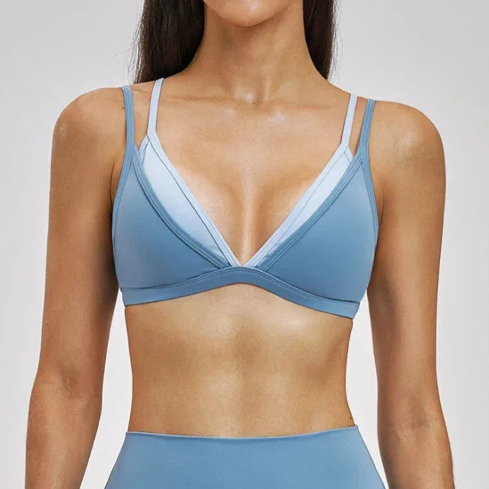 Brassière femme maintien fort dos nageur bonnets fixes séchage rapide — flow