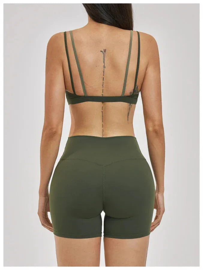 Brassière femme maintien fort dos nageur bonnets fixes séchage rapide — flow