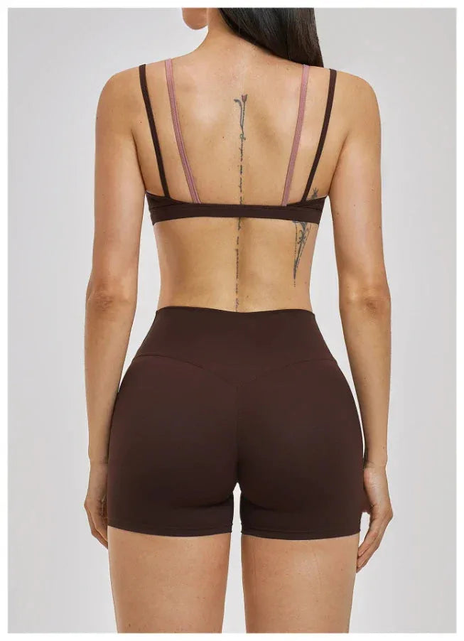 Brassière femme maintien fort dos nageur bonnets fixes séchage rapide — flow