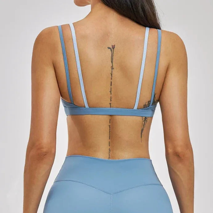 Brassière femme maintien fort dos nageur bonnets fixes séchage rapide — flow
