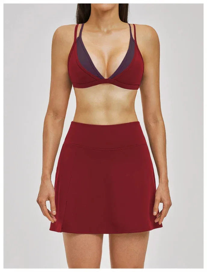 Brassière femme maintien fort dos nageur bonnets fixes séchage rapide — flow