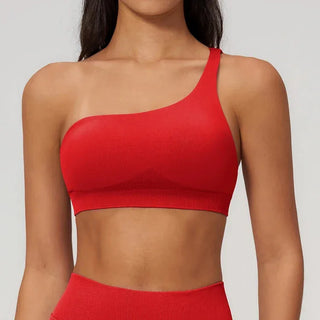 Sport-BH Damen starker Halt Racerback flache Nähte — flow