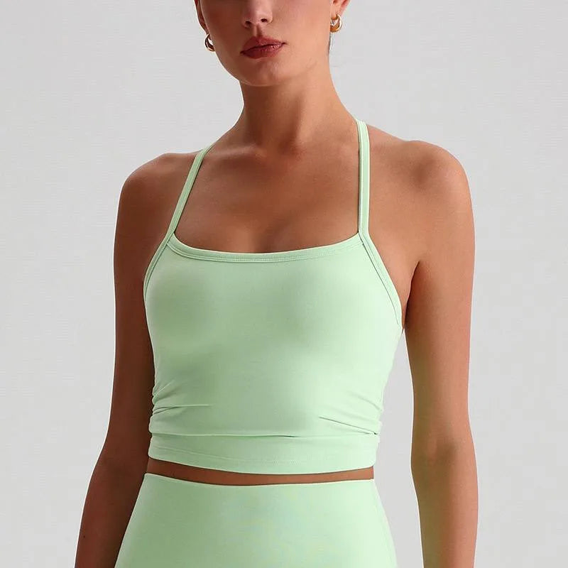 Brassière femme maintien léger dos nageur respirant — flow
