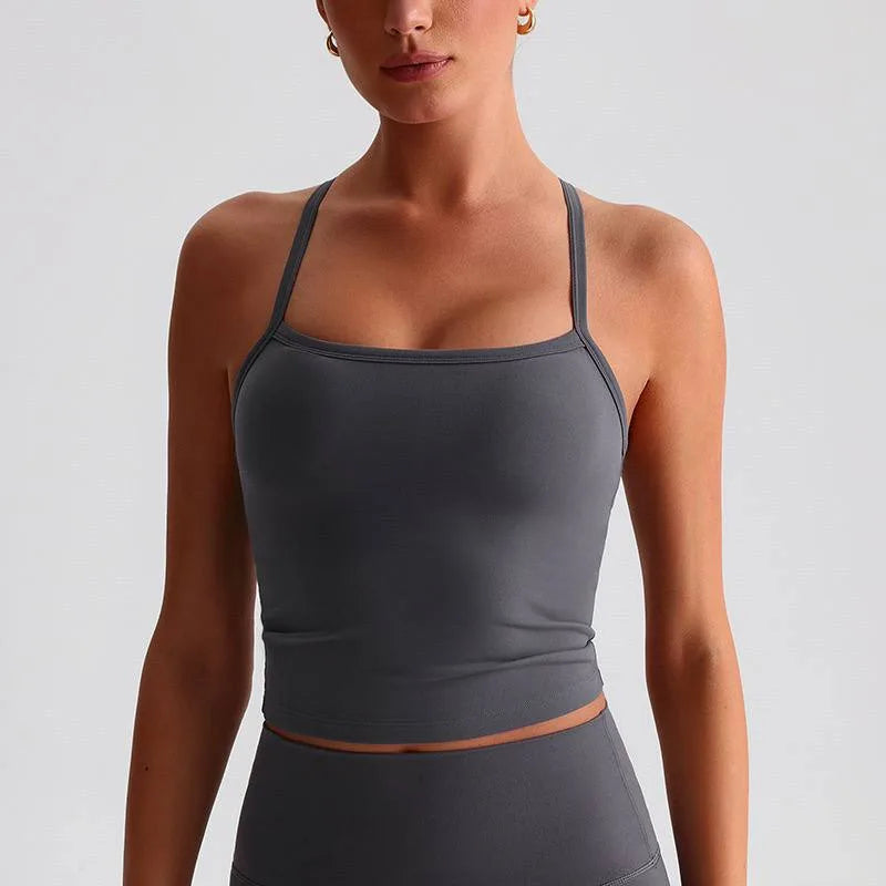 Brassière femme maintien léger dos nageur respirant — flow
