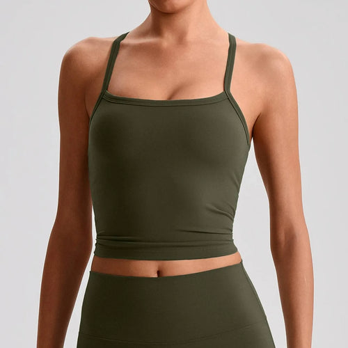 Brassière femme maintien léger dos nageur respirant — flow