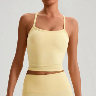 Brassière femme maintien léger dos nageur respirant — flow