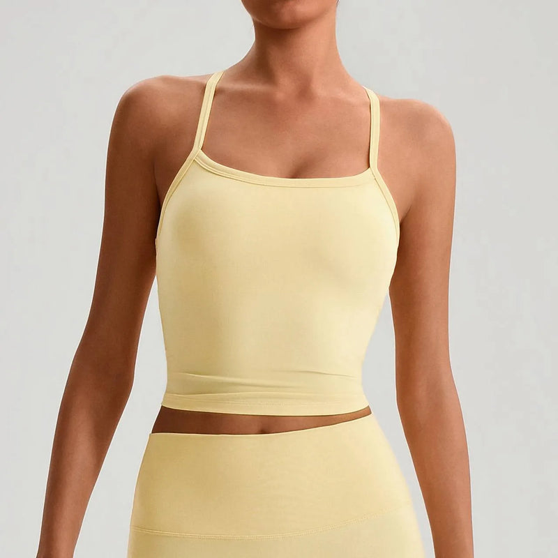 Brassière femme maintien léger dos nageur respirant — flow