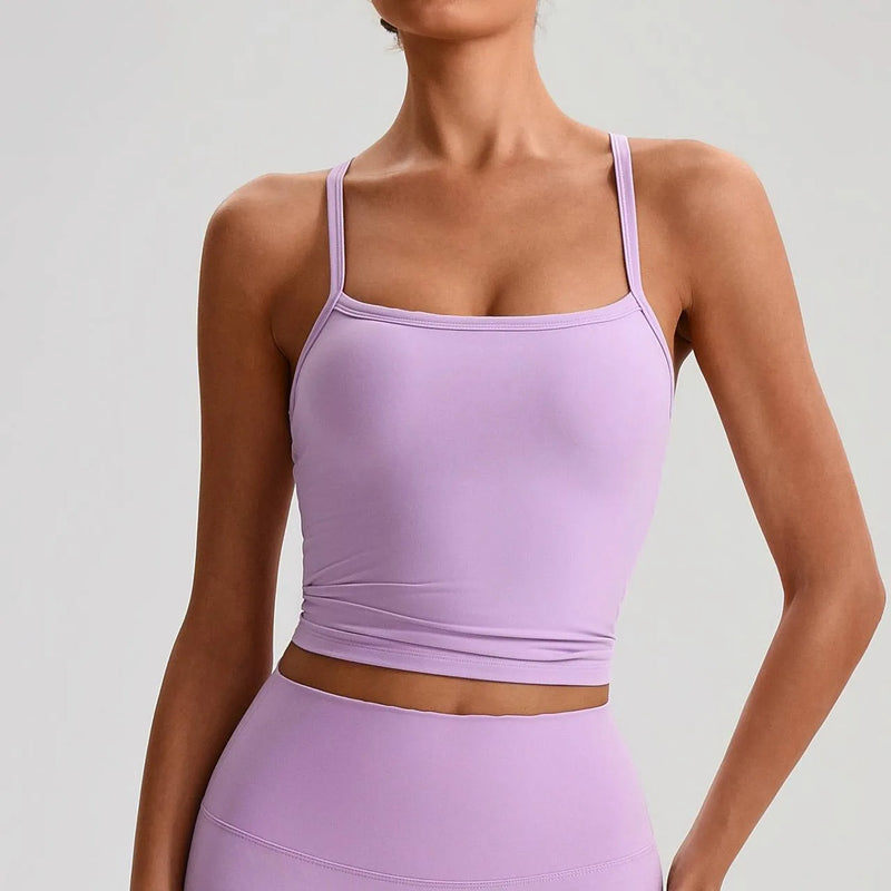 Brassière femme maintien léger dos nageur respirant — flow