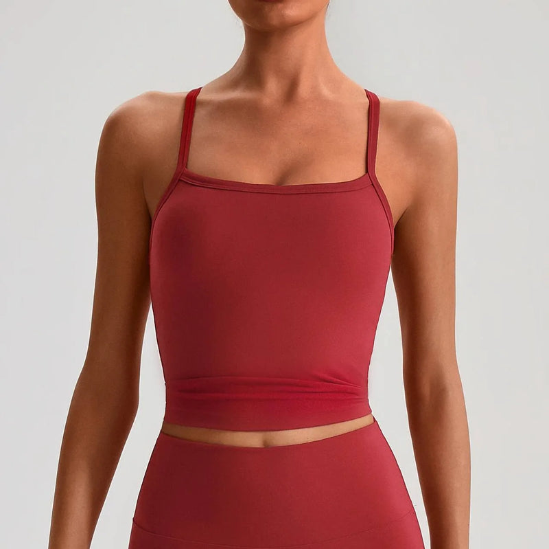 Brassière femme maintien léger dos nageur respirant — flow