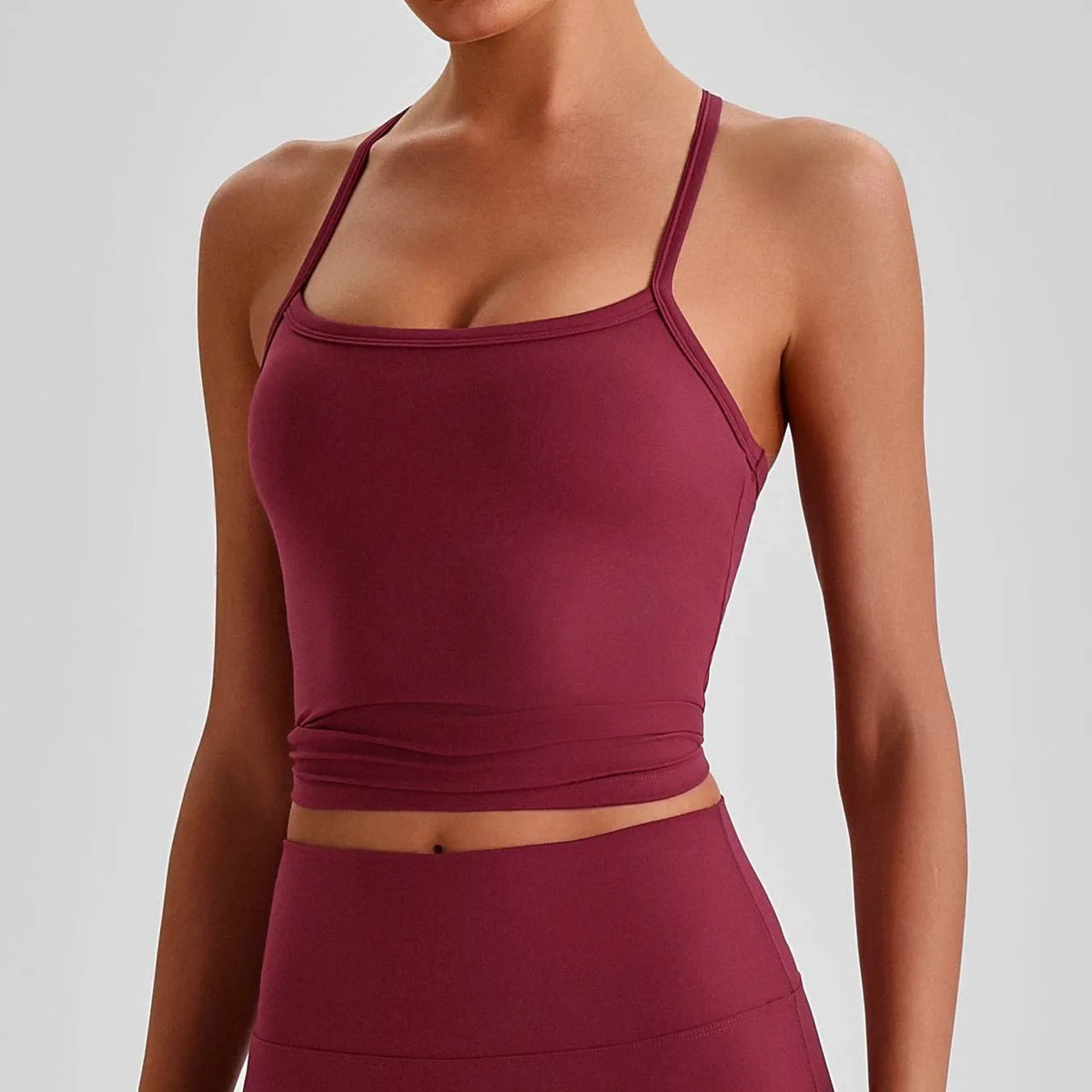 Brassière femme maintien léger dos nageur respirant — flow