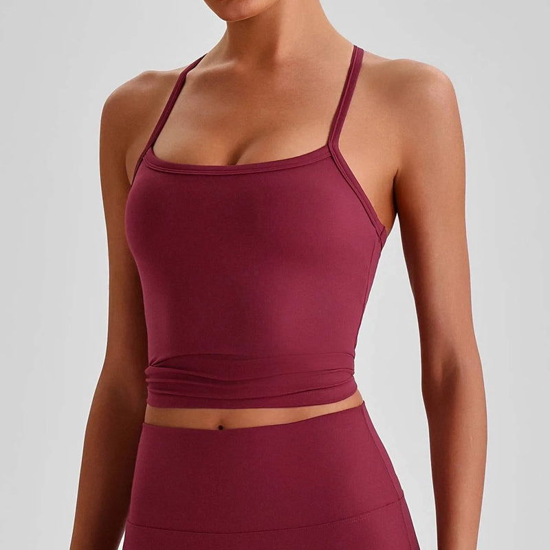 Brassière femme maintien léger dos nageur respirant — flow