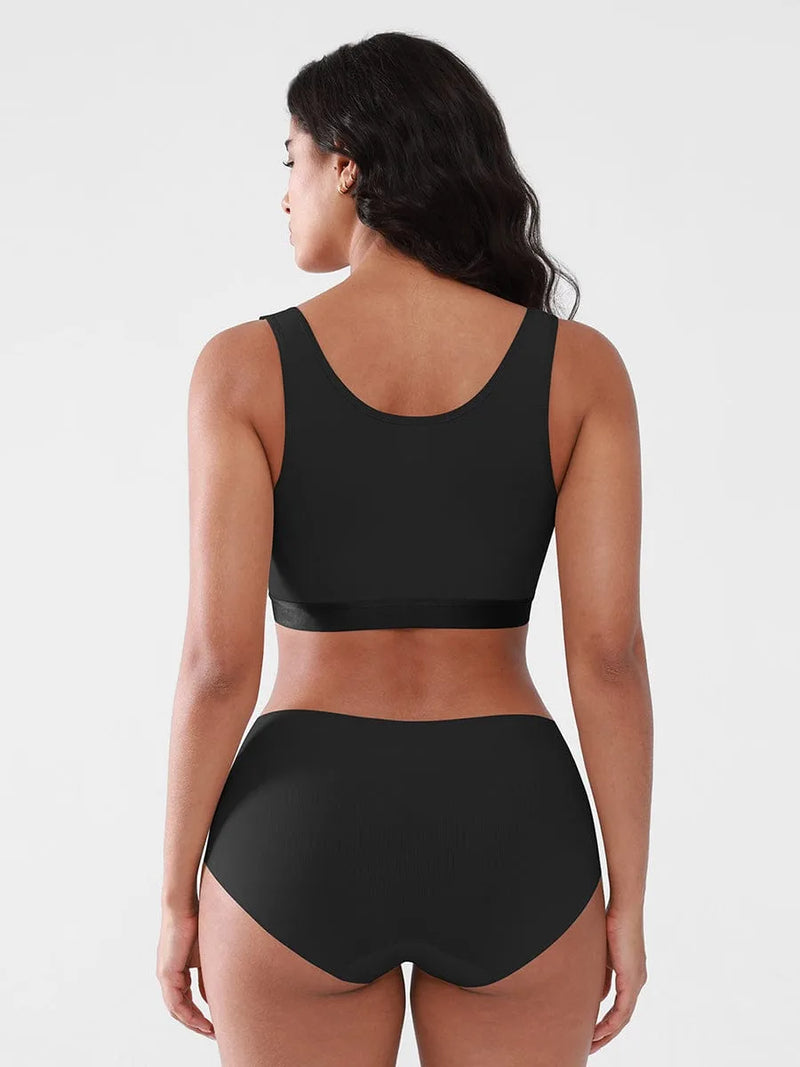 Brassière femme sans armatures dos nageur bretelles larges — sculpt