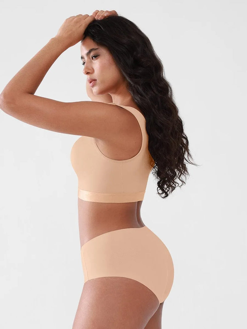 Brassière femme sans armatures dos nageur bretelles larges — sculpt
