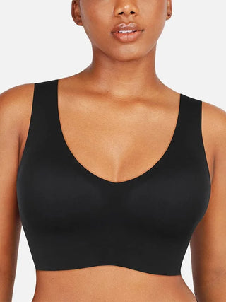 Women's wireless racerback front-zip sports bra — sculpt