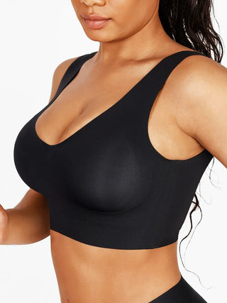 Brassière femme sans armatures dos nageur zip frontal — sculpt