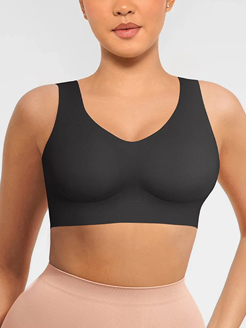 Brassière femme sans armatures dos nageur zip frontal — sculpt