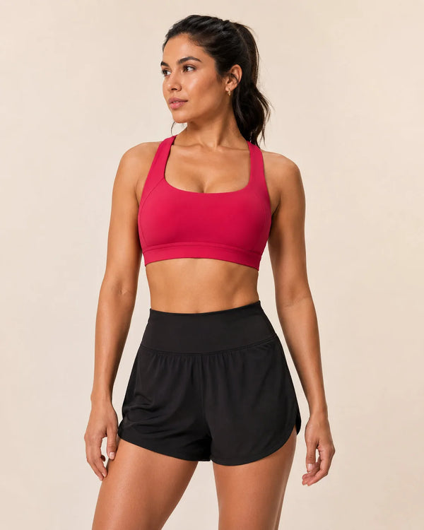 Brassière femme sport dos nageur maintien fort haute intensité — flow